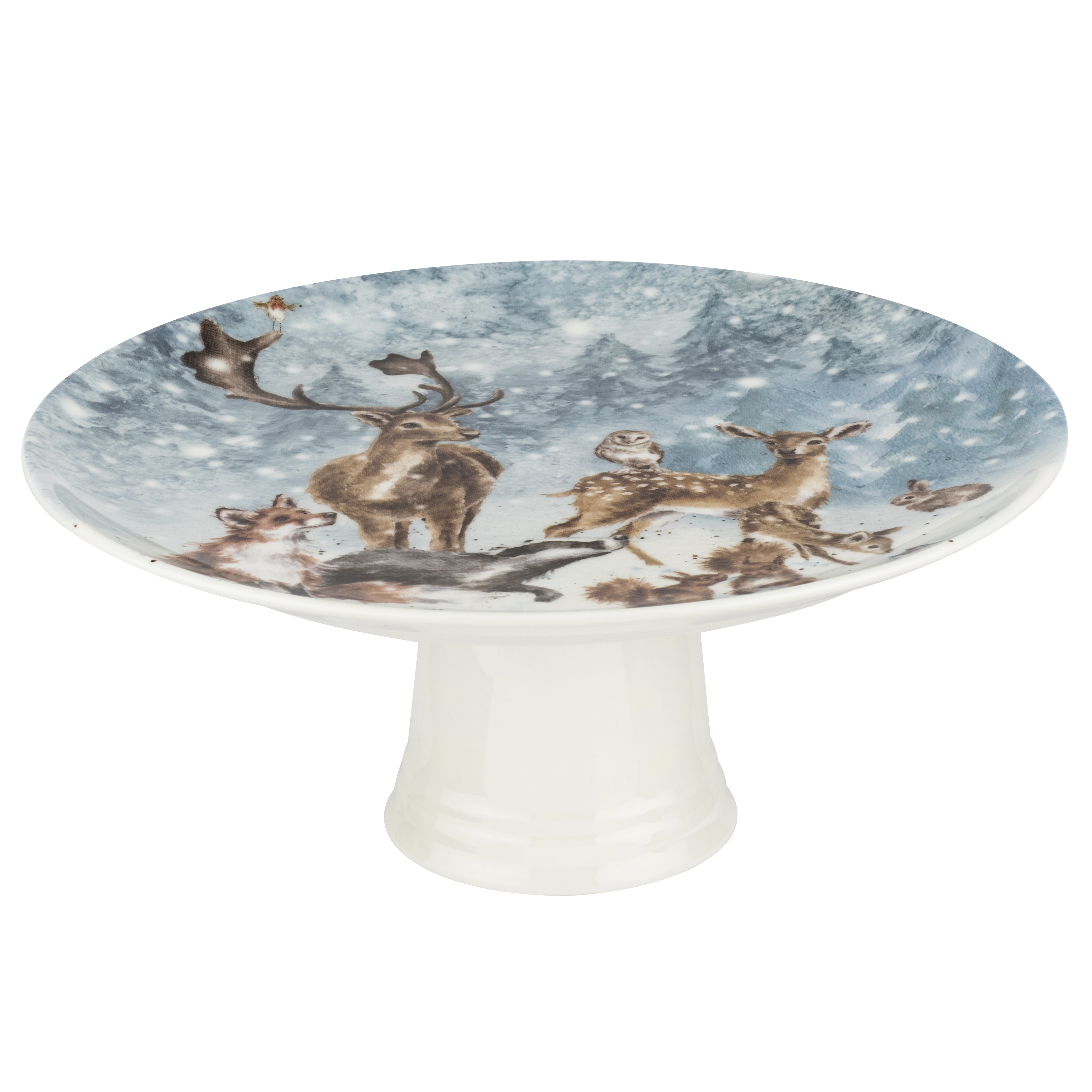 Winter Wonderland Footed Cake Plate (Assorted) image number null